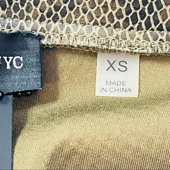 Bagatelle NYC faux suede python leggings - Picture 7 of 12